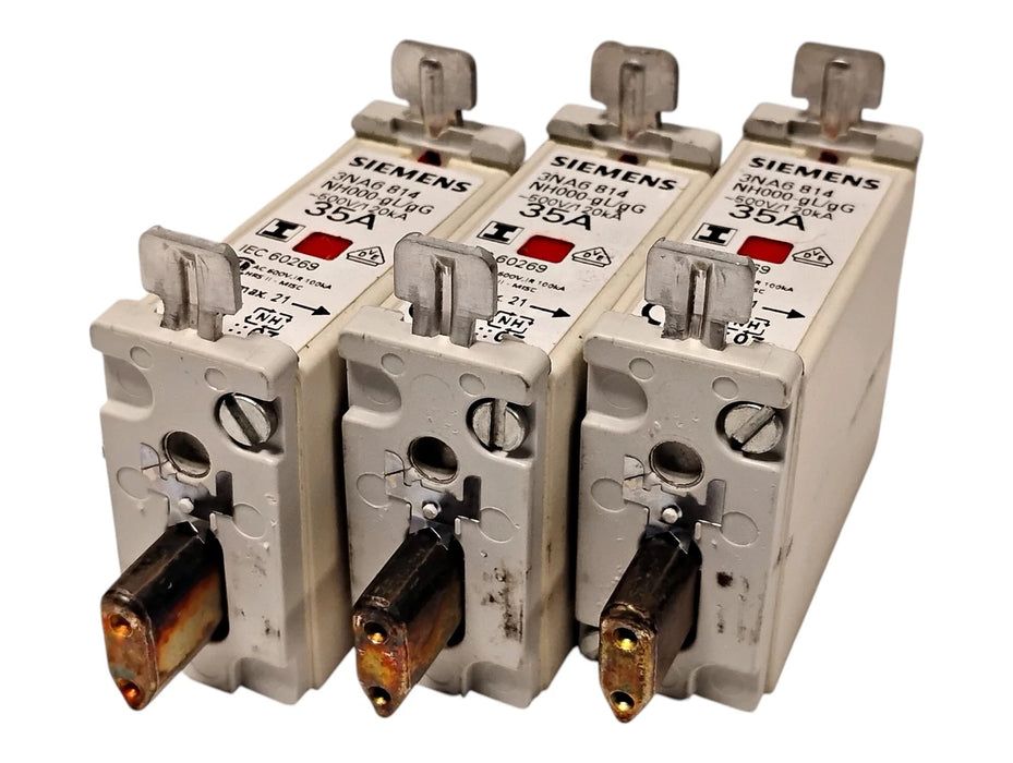 Siemens 3NA6814 500 V AC 35 A Fuse Links