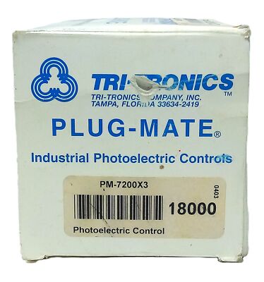 TRI-TRONICS PM-7200X3 18000 120 V AC 1/4 HP Photoelectric Control Safety Relay