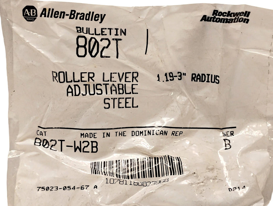 Allen-Bradley 802T-W2B Roller Lever for Rotary Gear Limit Switch