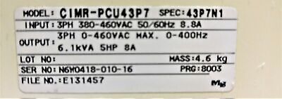 Saftronics / Omron CIMR-PCU43P7 AC Drive