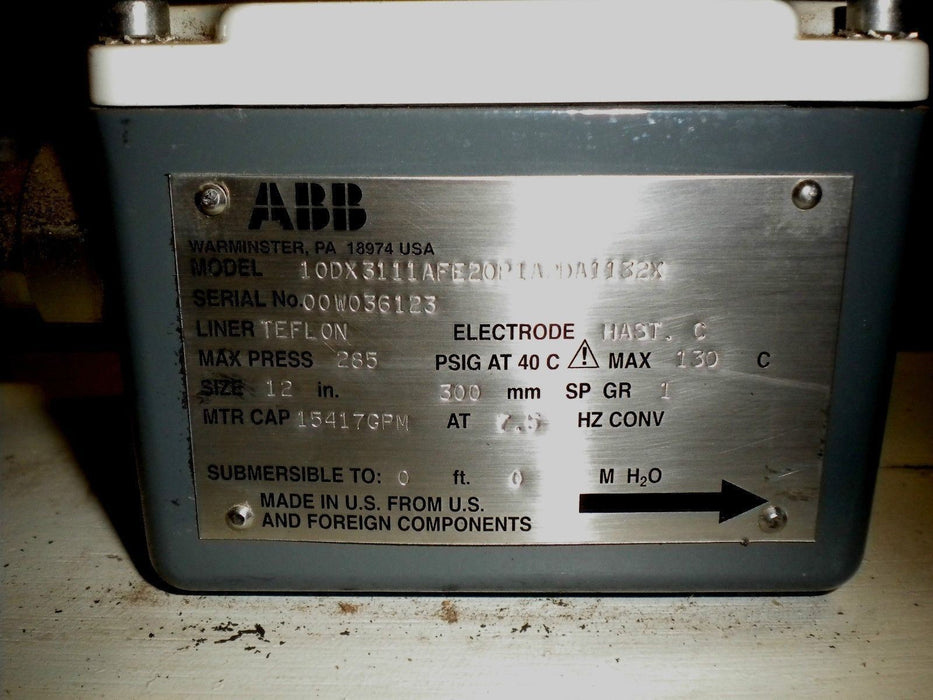 ABB Flow Meter 10DX3111AFE20P1A2BA1132X