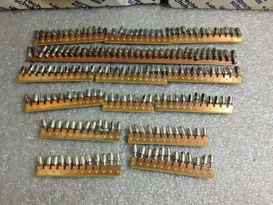 LOT OF SPRECHER+SCHUH TERMINAL BLOCKS, TAG STRIPS AND CENTER JUMPER POLES