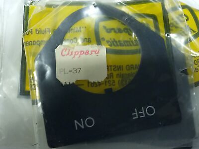 Clippard PS-02, PS-03, PL-02, PL-03, PL-37, PS-37 Lot of Legend Plates