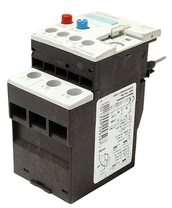 Siemens 3RU1126-4AB0 600 VAC 11-16 A 3-Pole Adjustable Overload Protection Relay