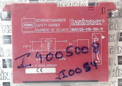 Stahl 9001/02-016-150-11 +/- 0.7 V Intrinspak Safety Barrier