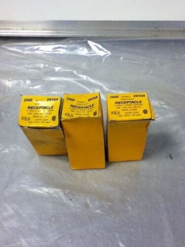 3 Hubbell 2610A Receptacles