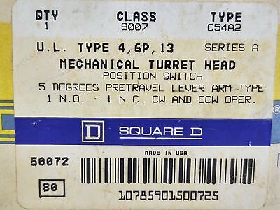 Square D 9007C54A2 Rotary Gear Limit Switch