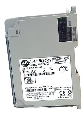 Allen-Bradley 1769-IA16 Ser A Rev 2 F/W Rev 3.1 PLC Input Module