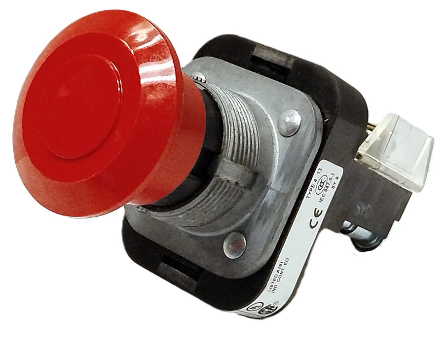 Allen-Bradley 800T-FX6D4 600 V Red Mushroom Head Push-Pull-Release Pushbutton