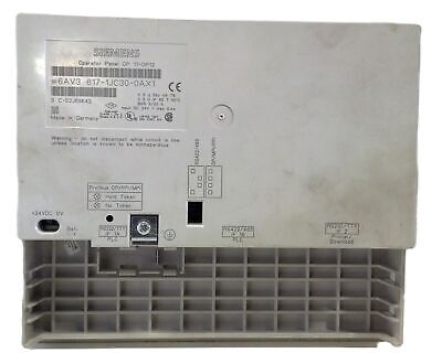 Siemens 6AV3617-1JC30-0AX1 SIMATIC OP17 DP12 Operator Interface Panel