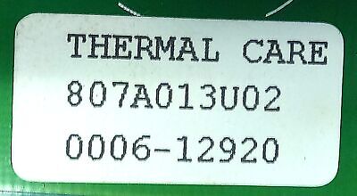 Thermal Care 785A272U 807A013U02 Printed Circuit Board