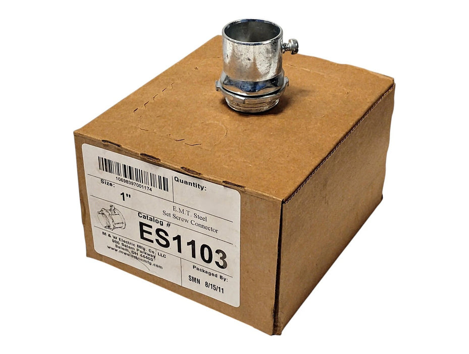 M W Electrical ES1103 1 in EMT Conduit Set Screw Connector