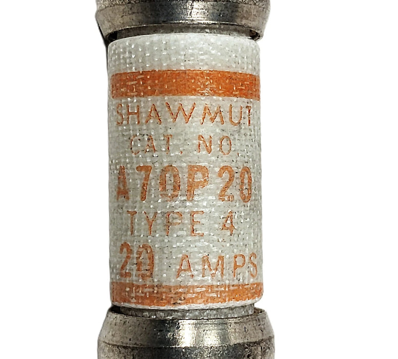 Shawmut A70P20-4 700 V AC/DC 20 A Current-Limiting Very Fast-Acting Fuses