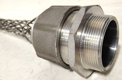 Kellems 074-01-034 2 in Male Straight 1.56"-1.69" Liquid-Tight Strain Relief