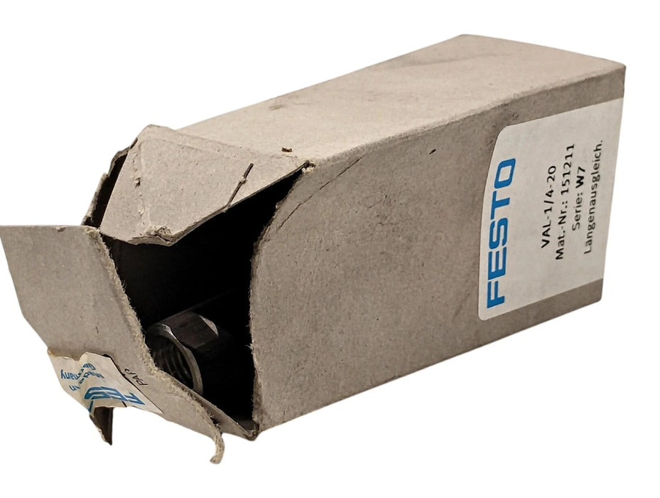 Festo VAL-1/4-20 Length Compensator for Material Handling
