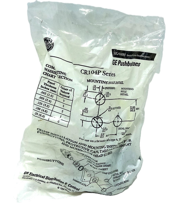 GE CR104PLG32G Oiltight Green Heavy Duty Pilot Light w/ 120 V Transformer