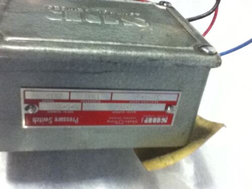 SOR 6NN-B21-VS1ZZ PRESSURE SWITCH- NO BOX