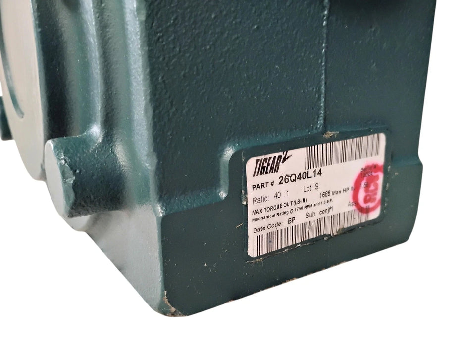 Dodge 26Q40L14 40:1 TIGEAR-2 Right-Angle Gear Reducer