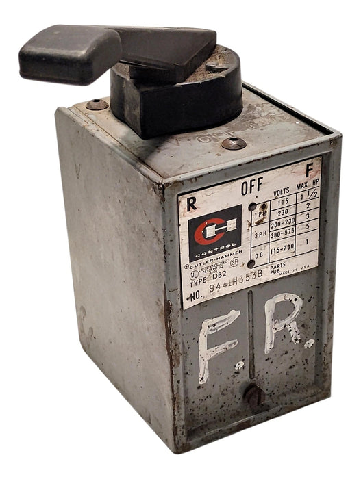 Cutler-Hammer 9441H353B Typr DB2 3-Position Drum Switch