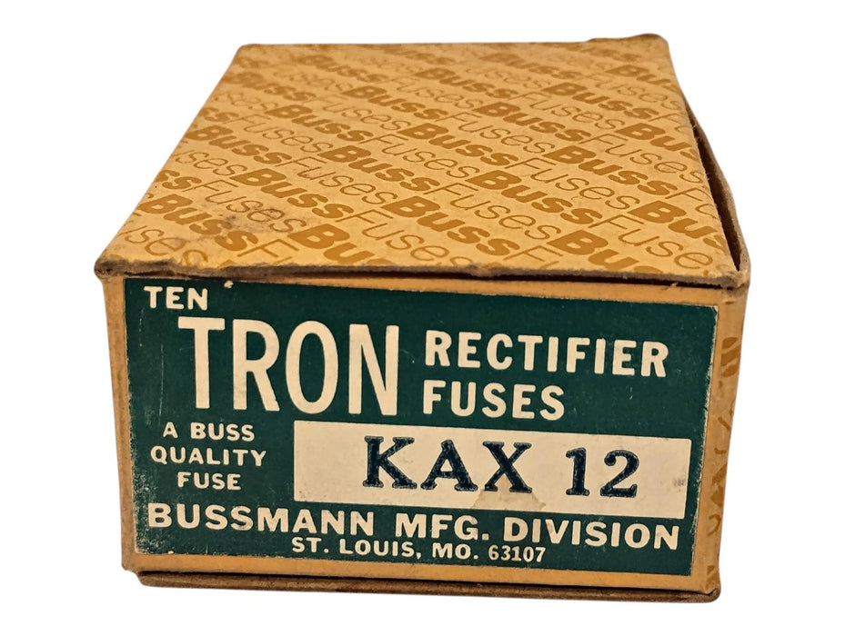 Bussmann KAX-12 250 V AC/DC 12 A Current-Limiting Fast-Acting Rectifier Fuses