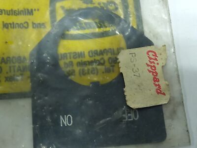 Clippard PS-02, PS-03, PL-02, PL-03, PL-37, PS-37 Lot of Legend Plates
