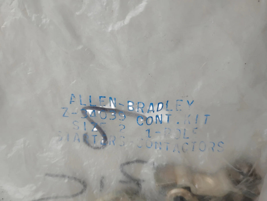 Allen-Bradley Z-34039 Z34039 Size 2 Single Pole Contact Set