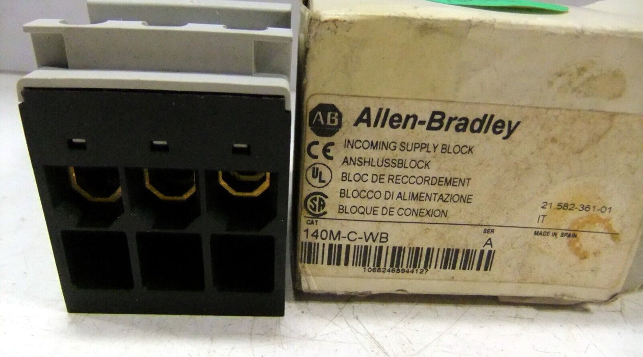 Allen-Bradley Incoming Supply Block 140-M-C-WB