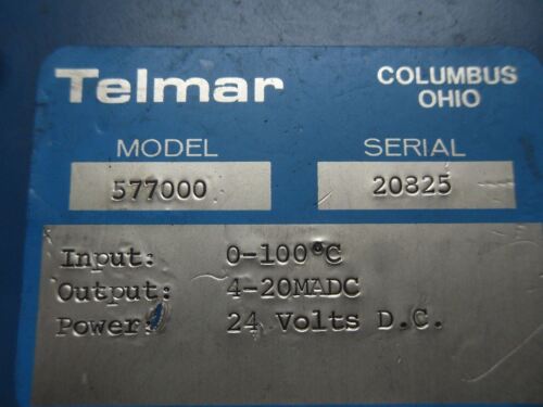 Telmar 577000 Temperature Transmitter 0-100 Degrees Celsius