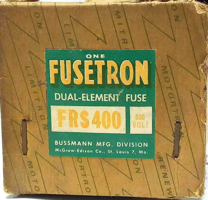 Bussmann FRS400 600 V 400 A Class RK5 Current-Limiting Time-Delay Fuse