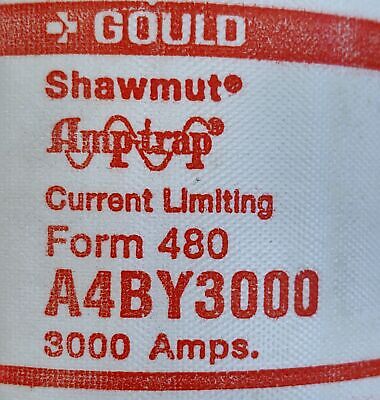 Gould Shawmut A4BY3000 AmpTrap 600 V 3000 A HRC-L Current Limiting Class L Fuse