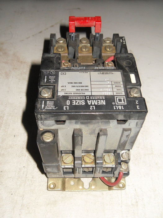 Square D 8536-SB02 Form S Ser a Size 0 Starter