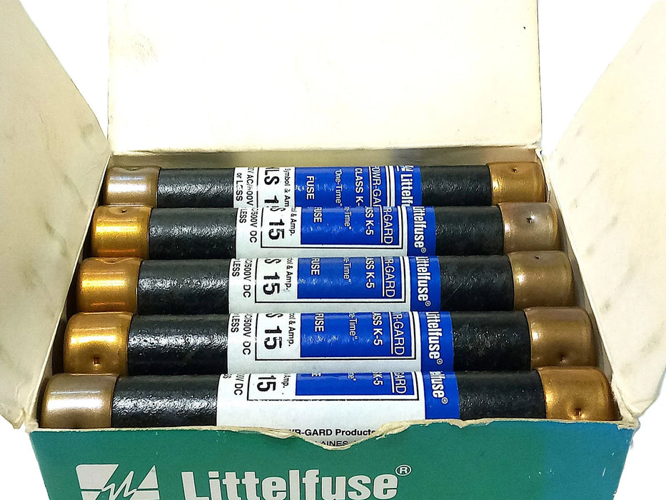 Littelfuse NLS-15 600VAC/500VDC 15 A Class K5 One-Time Fuses