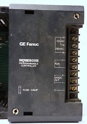 GE Fanuc IC610CHS110A 5 Slot PLC Rack w/ 110/230 V AC Power Supply Module