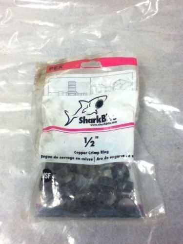 LOT OF 25 SHARKBITE 1/2'' COPPER CRIMP RINGS