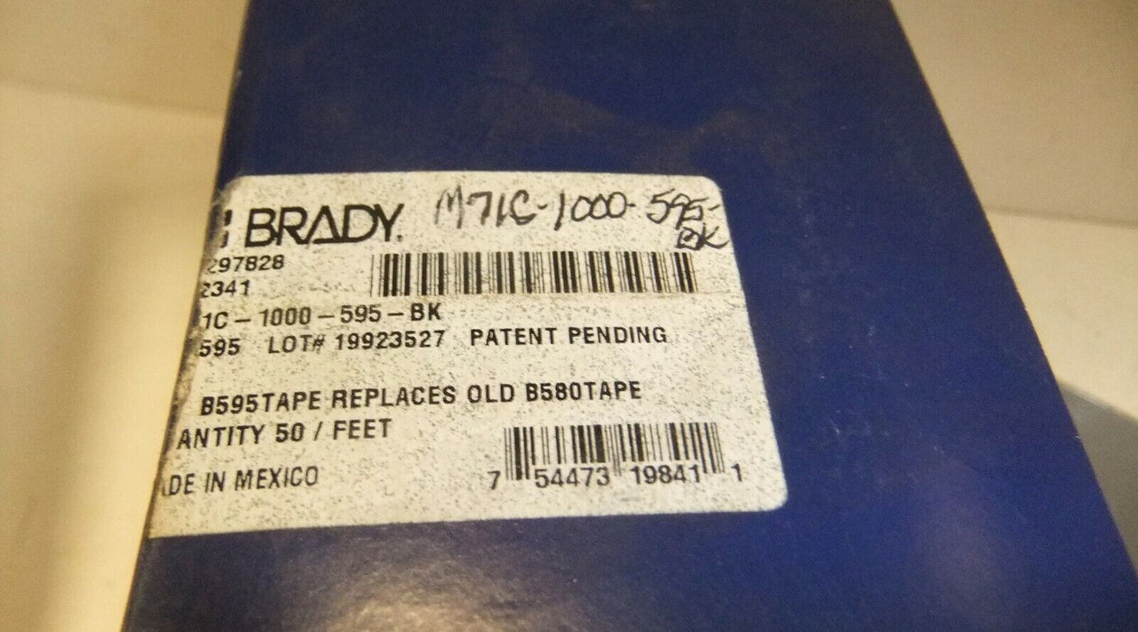 Brady Labels M71C-1000-595-BK partial