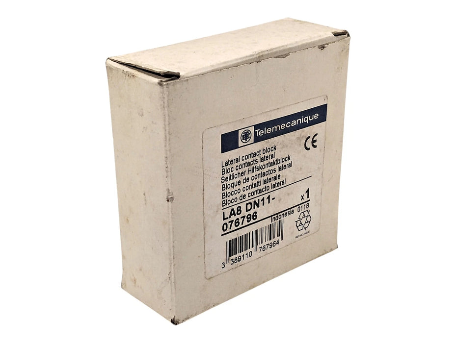 Telemecanique LA8-DN11 076796 690 V AC 10 A Lateral Contact Block w/ 1NC and 1NO