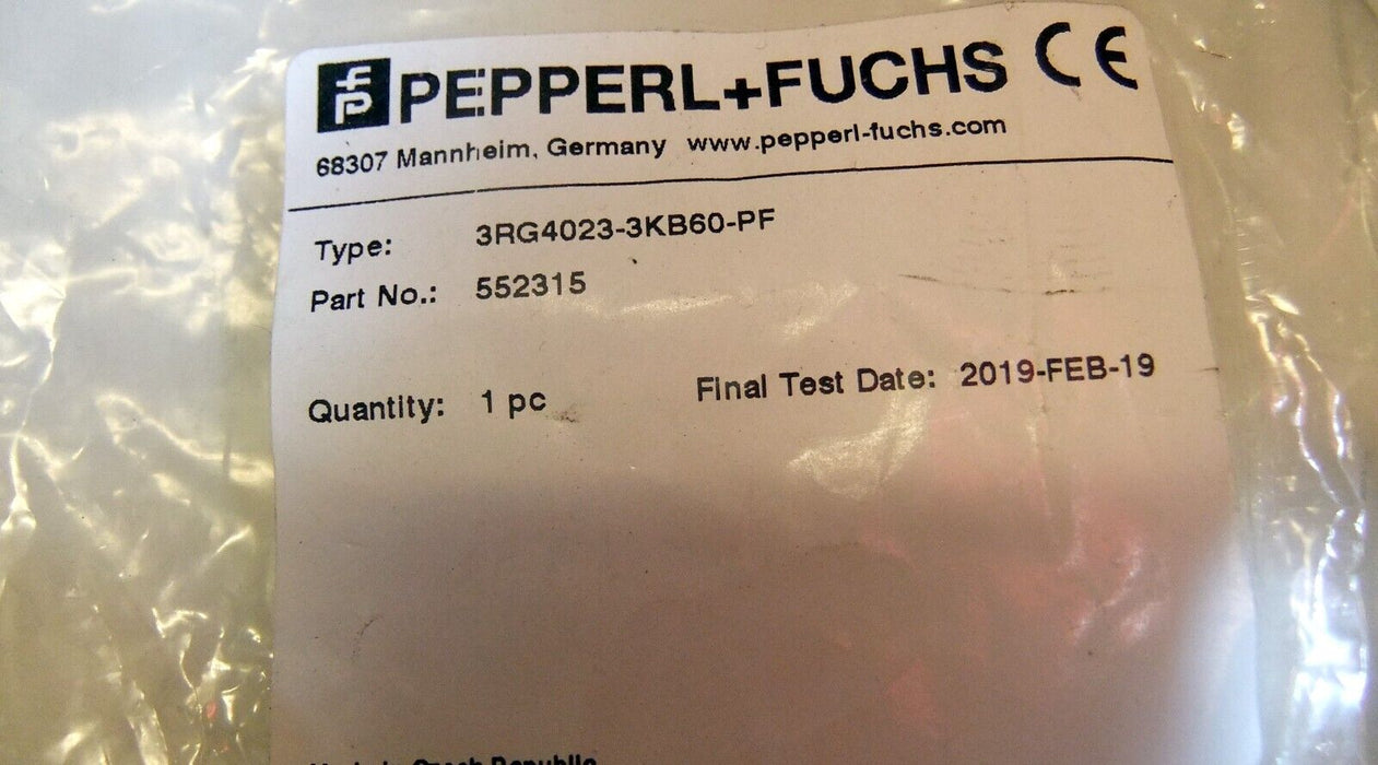 Pepperl 552315 3RG4023-3KB60-PF Inductive Proximity Sensor w/ Indicator Light