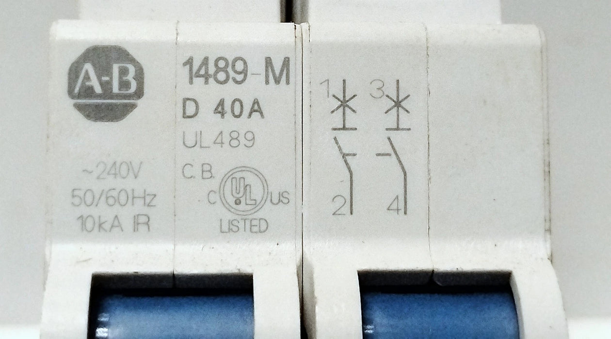 Allen-Bradley 1489-M2D400 480Y/277 V AC 40 A 2-Pole Circuit Breaker