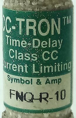 Bussmann FNQ-R-10 600 V AC 10 A Class CC Time-Delay Current-Limiting Fuses