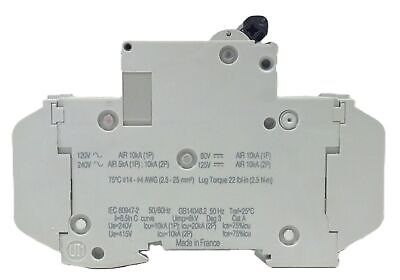 Schneider Electric 60141 6 A 240 V AC 2 P Din Rail Mount Circuit Breaker