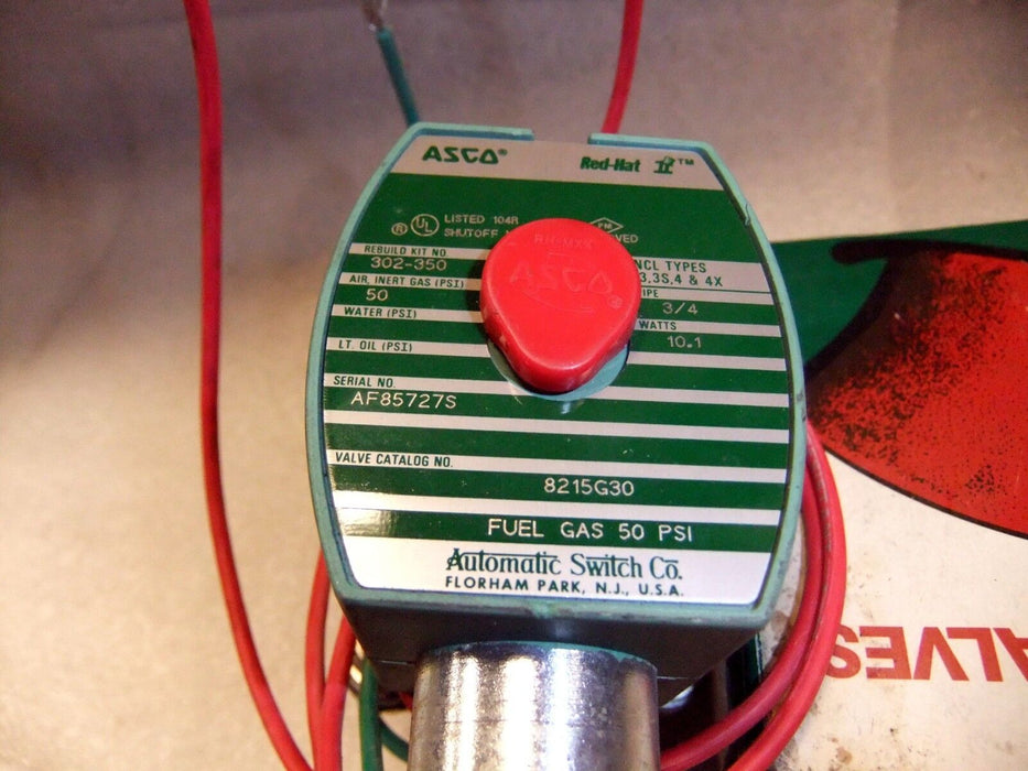 ASCO 8215G30 Valve 3/4"