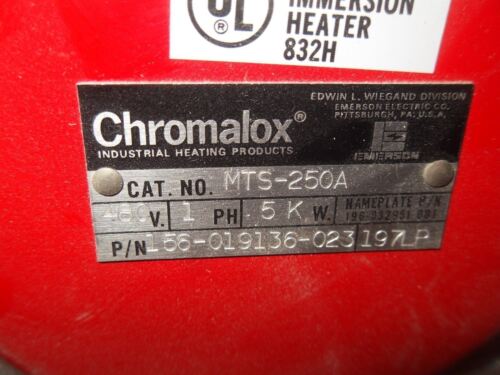Chromalox MTS-250A 156-019136-023 Immersion Heater
