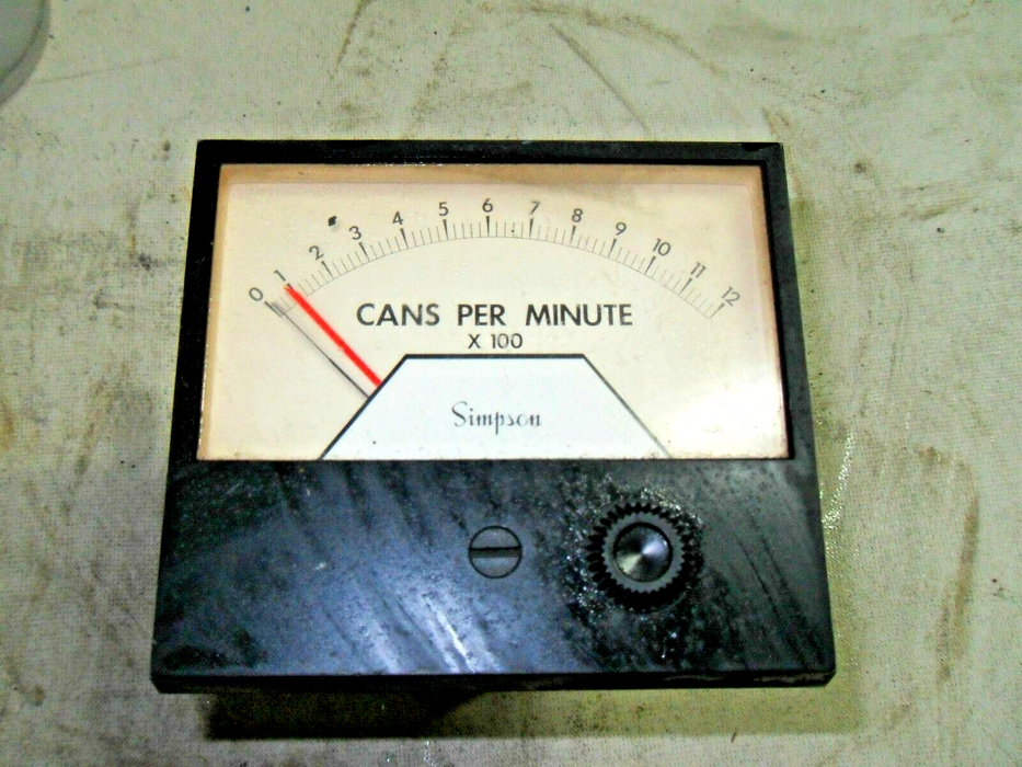 Simpson 61090 Cans per Minute Meter