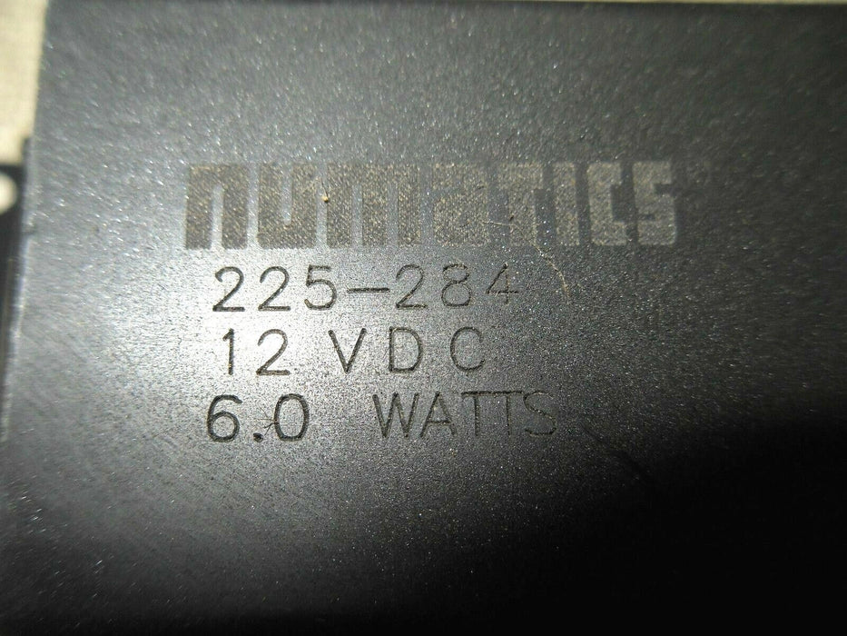 Numatics 225-284 Solenoid Capsule Assembly 12 Vdc