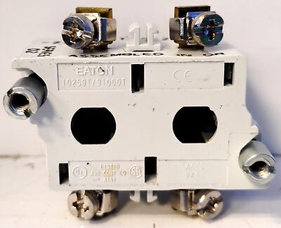 Eaton 10250T2 600 V 2NO Contact Block for 10250 Pushbutton Switches