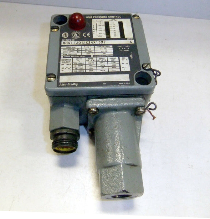 Allen-Bradley Pressure Switch 836T-T301JX24X15X7