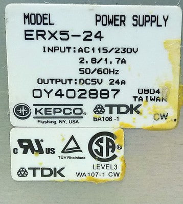 TDK ERX5-24 115/230 V AC input 5 V DC Output Power Supply