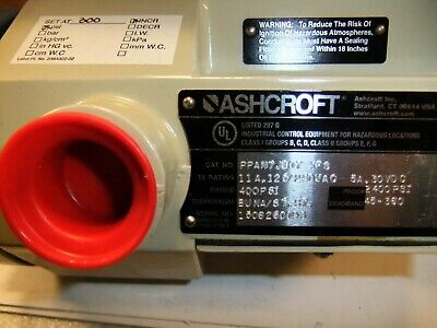 Ashcroft Pressure Switch PPAN7JB07 XFS 300psi