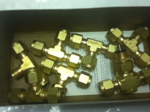 LOT OF 7 SWAGELOK FITTINGS