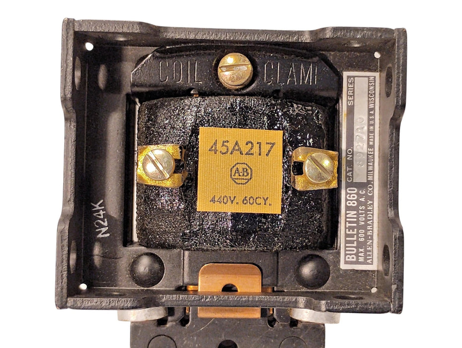 Allen-Bradley 892710 440 V AC Push/Pull-Type Linear Solenoid w/ 45A217 Coil